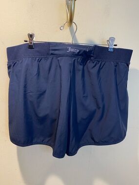 Juicy Couture Navy Blue Sport Shorts Sz XL